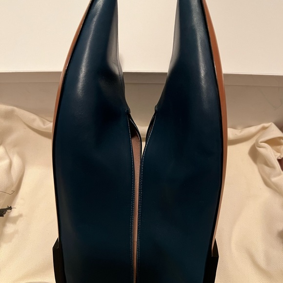 NIB Celine ballet flats Leather turquoise Plain for Women - Picture 4 of 12